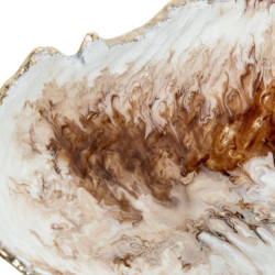 Centro mesa dorado y blanco