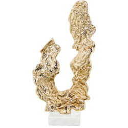 Escultura dorado y blanco