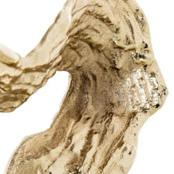 Escultura dorado y blanco
