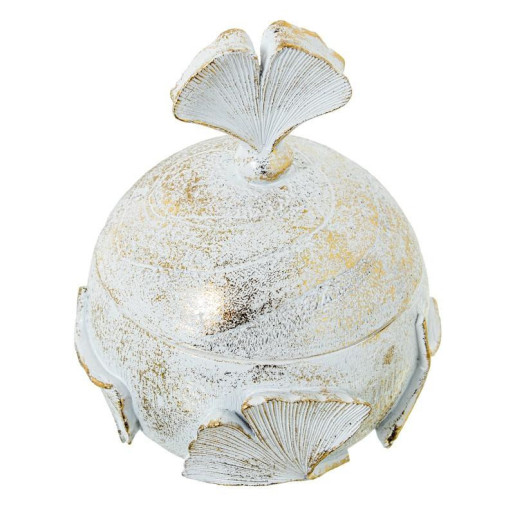 Joyero mesa blanco y dorado