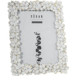 Portafotos mesesina blanco y dorado