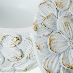 Joyero blanco y dorado