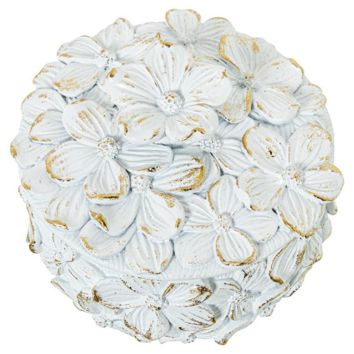 Joyero blanco y dorado