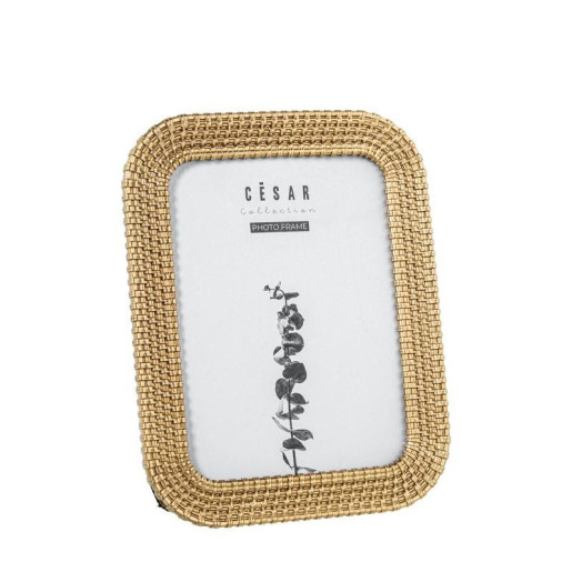 Portafotos dorado