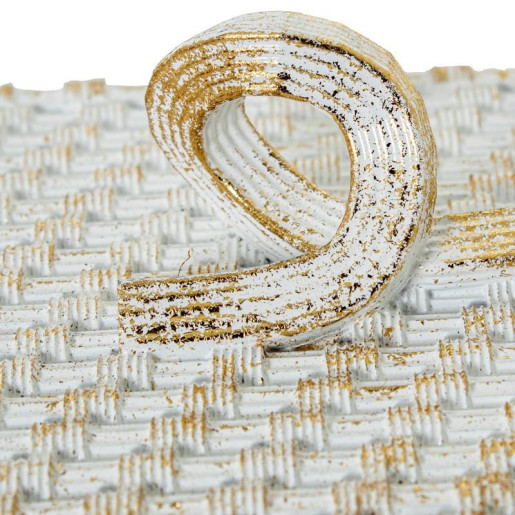 Joyero blanco y dorado