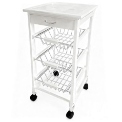 Carro cocina blanco