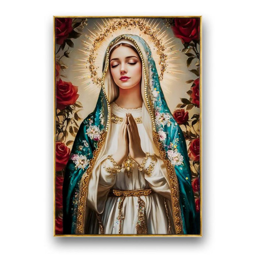 Set 2 cuadros religiosos Multicolor