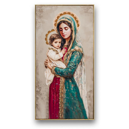 Set 2 cuadros religiosos Multicolor