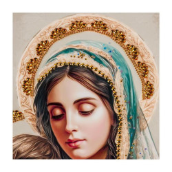 Set 2 cuadros religiosos Multicolor