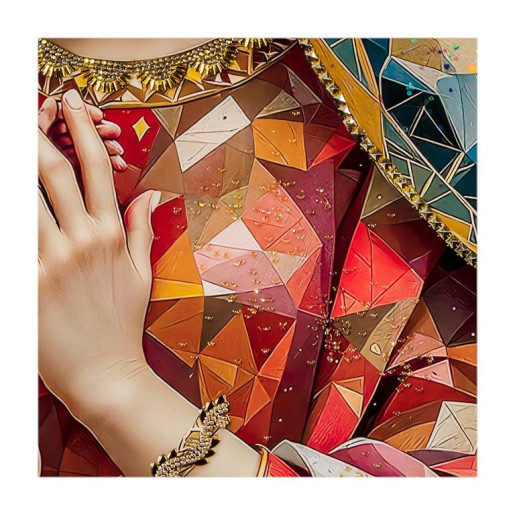 Set 2 cuadros religiosos Multicolor