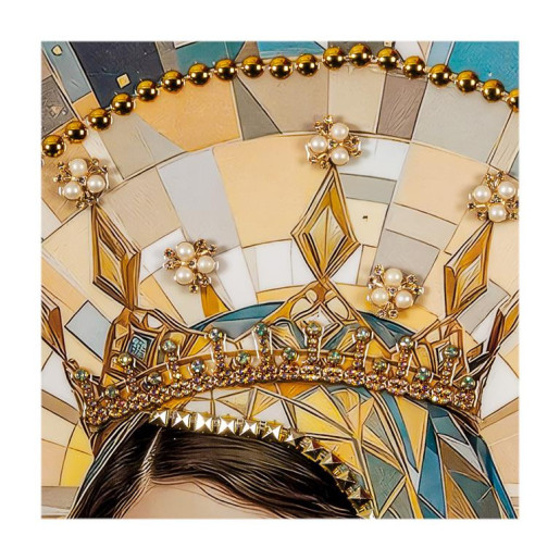 Set 2 cuadros religiosos Multicolor