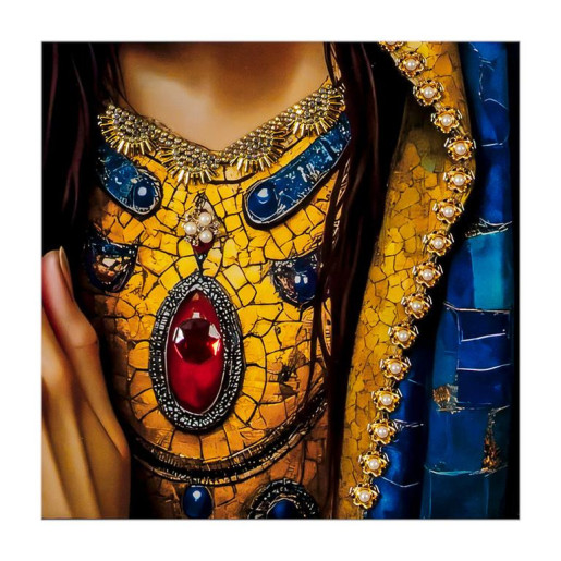 Set 2 cuadros religiosos Multicolor