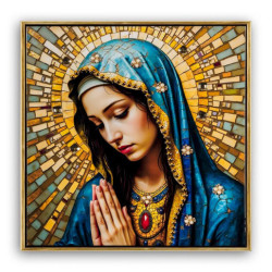 Set 2 cuadros religiosos Multicolor