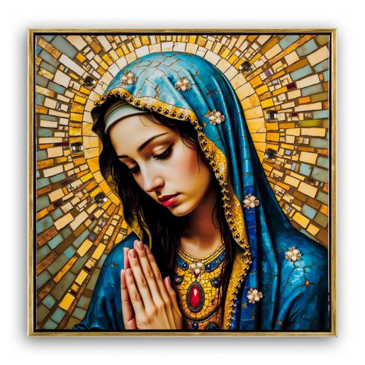 Set 2 cuadros religiosos Multicolor