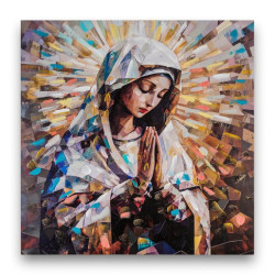 Set 2 cuadros religiosos Multicolor