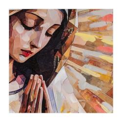 Set 2 cuadros religiosos Multicolor