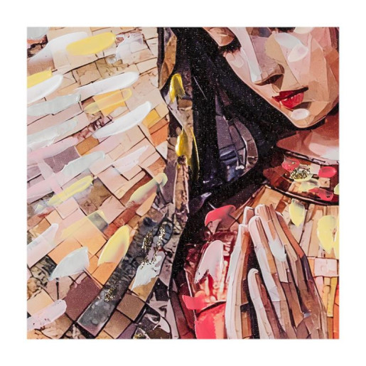 Set 2 cuadros religiosos Multicolor