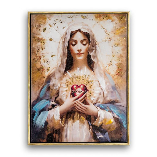 Set 2 cuadros religiosos Multicolor