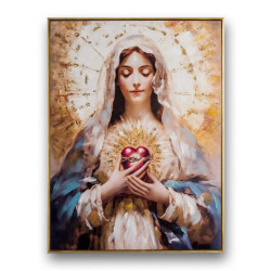 Set 2 cuadros religiosos Multicolor