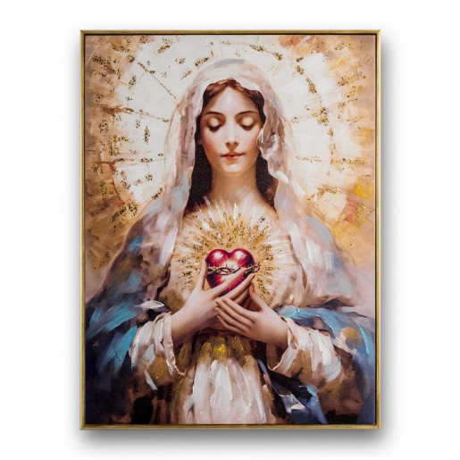 Set 2 cuadros religiosos Multicolor