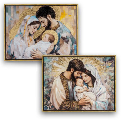 Set 2 cuadros religiosos Multicolor