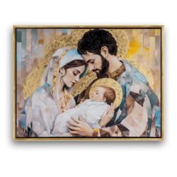 Set 2 cuadros religiosos Multicolor