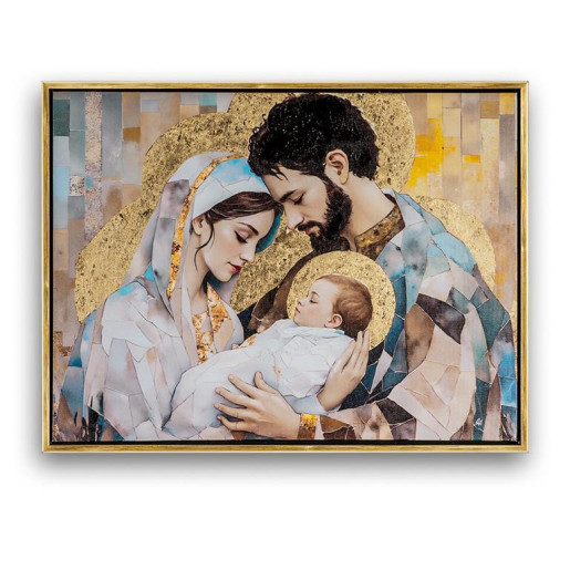 Set 2 cuadros religiosos Multicolor