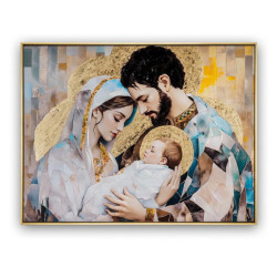 Set 2 cuadros religiosos Multicolor