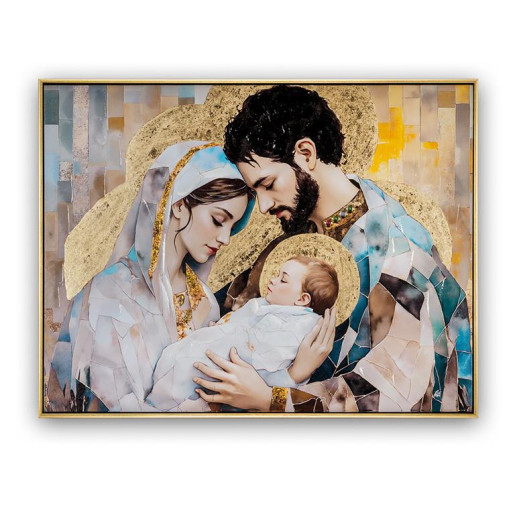 Set 2 cuadros religiosos Multicolor