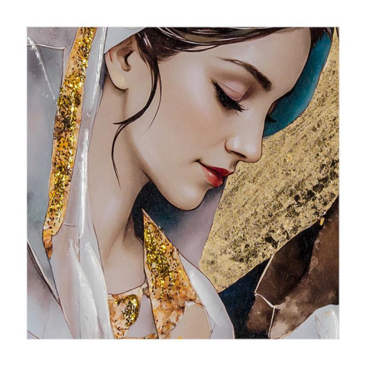 Set 2 cuadros religiosos Multicolor