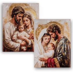 Set 2 cuadros religiosos Multicolor