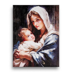 Set 2 cuadros religiosos Multicolor