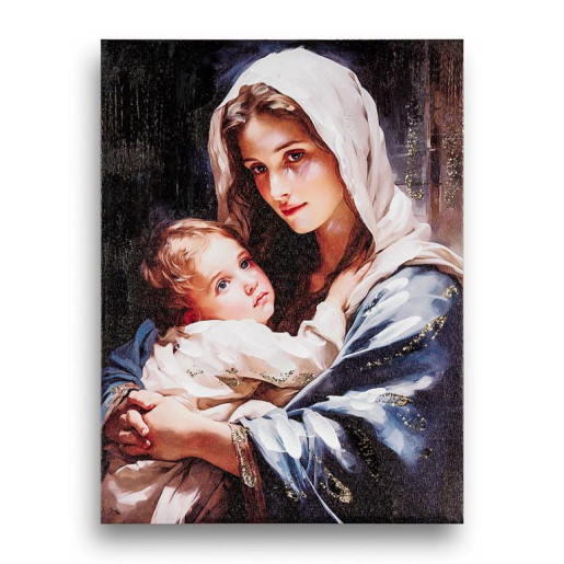 Set 2 cuadros religiosos Multicolor