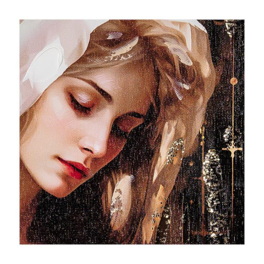 Set 2 cuadros religiosos Multicolor