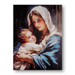 Set 2 cuadros religiosos Multicolor