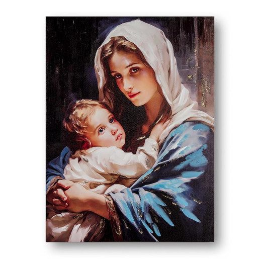 Set 2 cuadros religiosos Multicolor