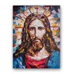 Set 2 cuadros religiosos Multicolor