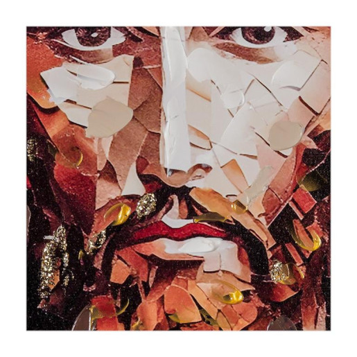 Set 2 cuadros religiosos Multicolor