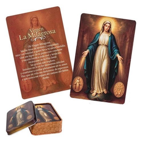 Caja de 60 estampitas Multicolor