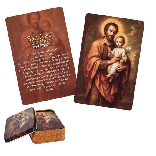 Caja de 60 estampitas Multicolor