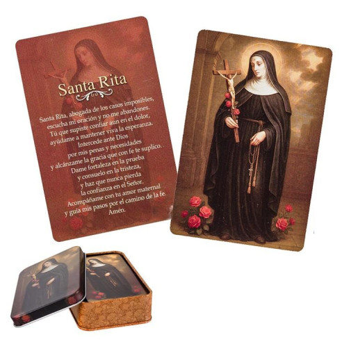 Caja de 60 estampitas Multicolor