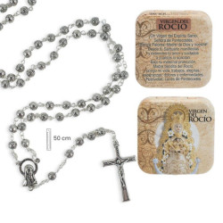 Rosario en caja Plateado