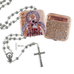 Rosario en caja Plateado