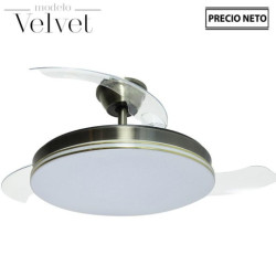 Ventilador velvet cuero
