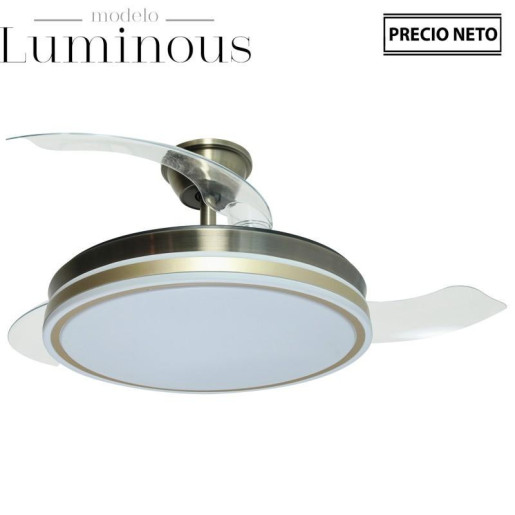 Ventilador luminous cuero