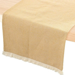 Camino de mesa beige