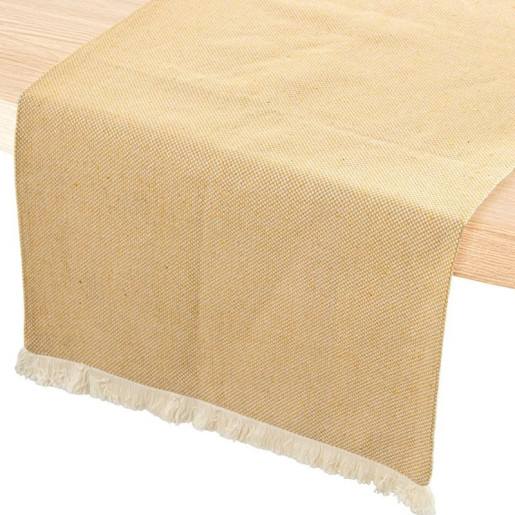 Camino de mesa beige