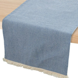 Camino de mesa celeste