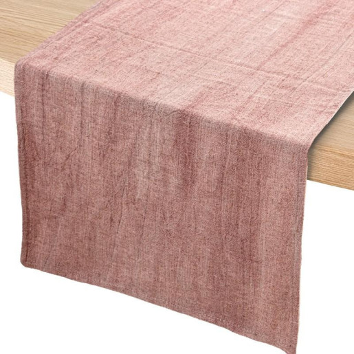 Camino de mesa rosa