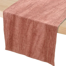 Camino de mesa burdeos